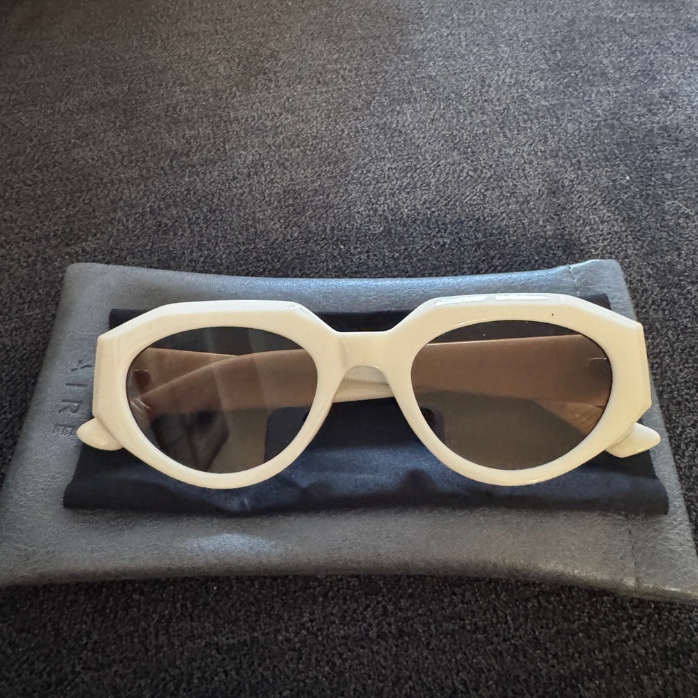 Aire White Sunglasses